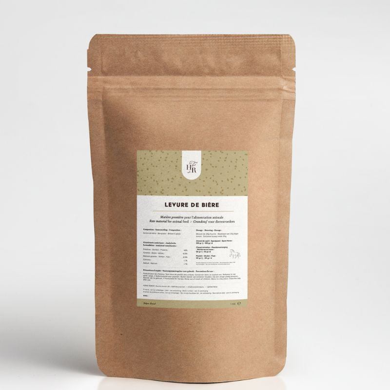 Levure de bière Horse Remedy pour chevaux, seau 1 kg
