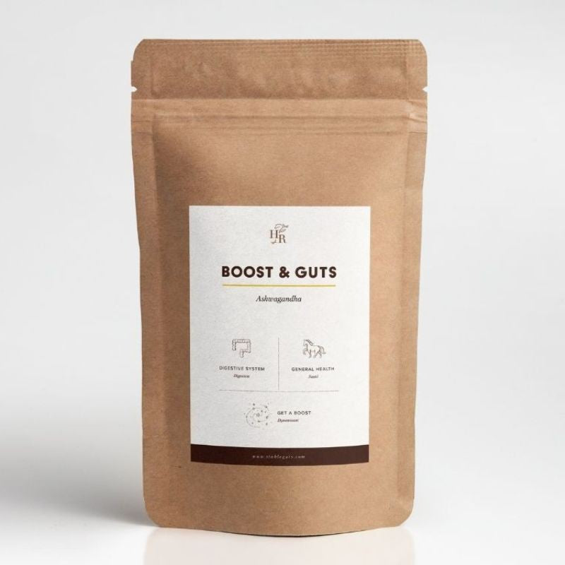 Boost and Guts Horse Remedy, ashwagandha et probiotiques pour chevaux
