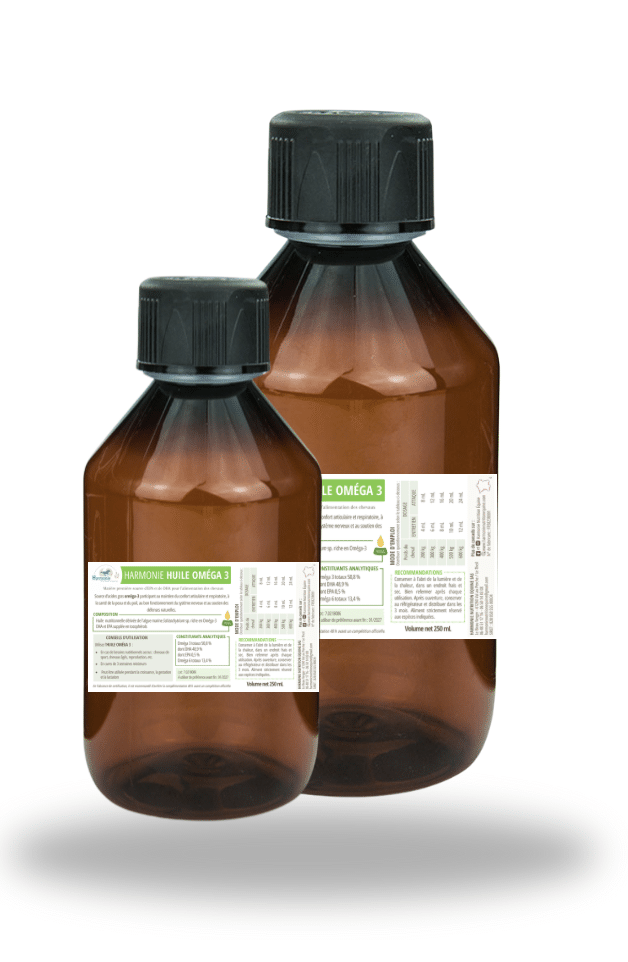 Huile d'algues Oméga 3 Harmonie Nutrition Equine