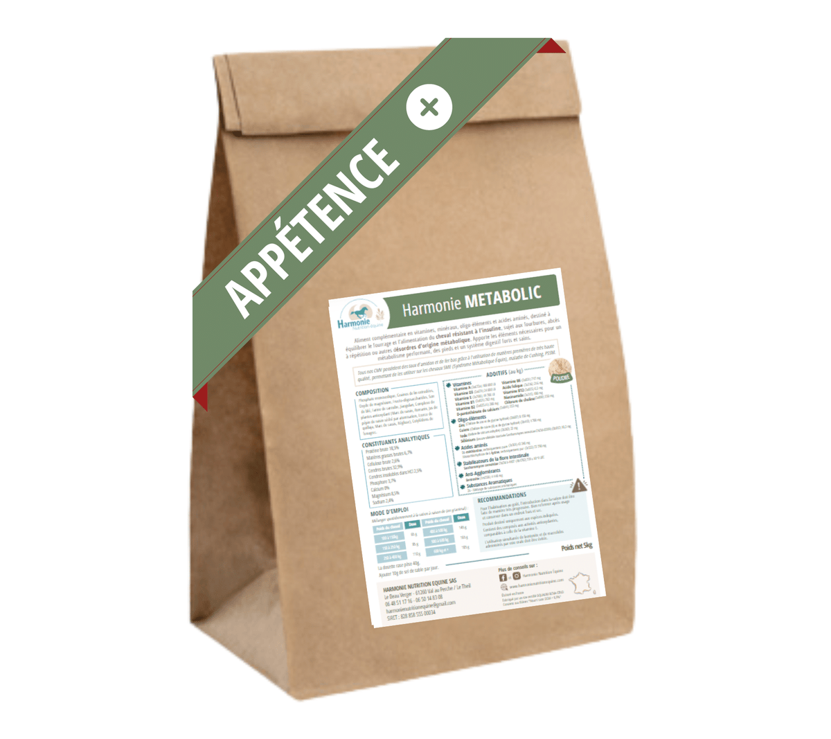 CMV Metabolic Appétence + Harmonie Nutrition Equine