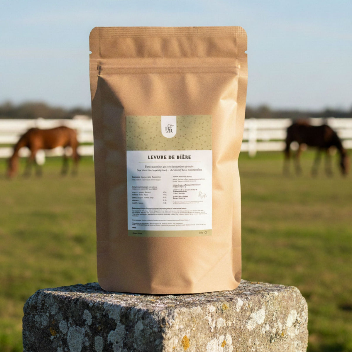Levure de bière en poudre pour chevaux
