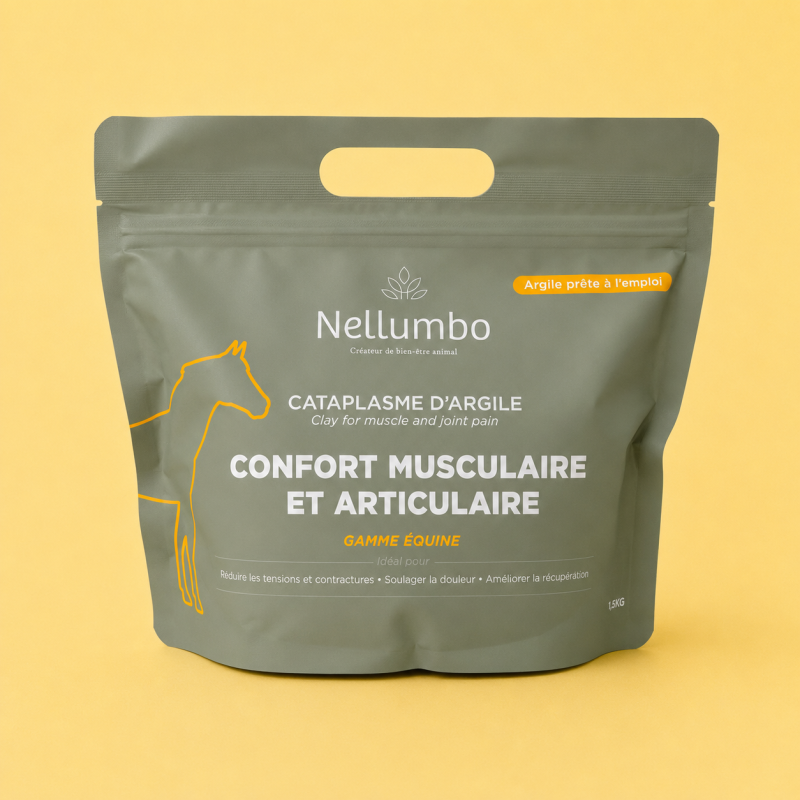 Cataplasme d'argile confort musculaire et articulaire, Nellumbo