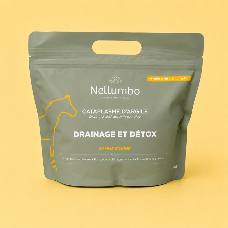 Cataplasme d'argile drainage et détox, Nellumbo