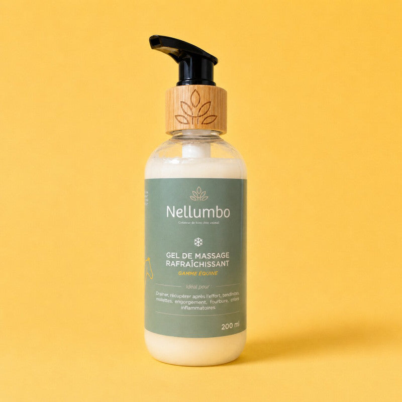 Gel de massage rafraîchissant, Nellumbo
