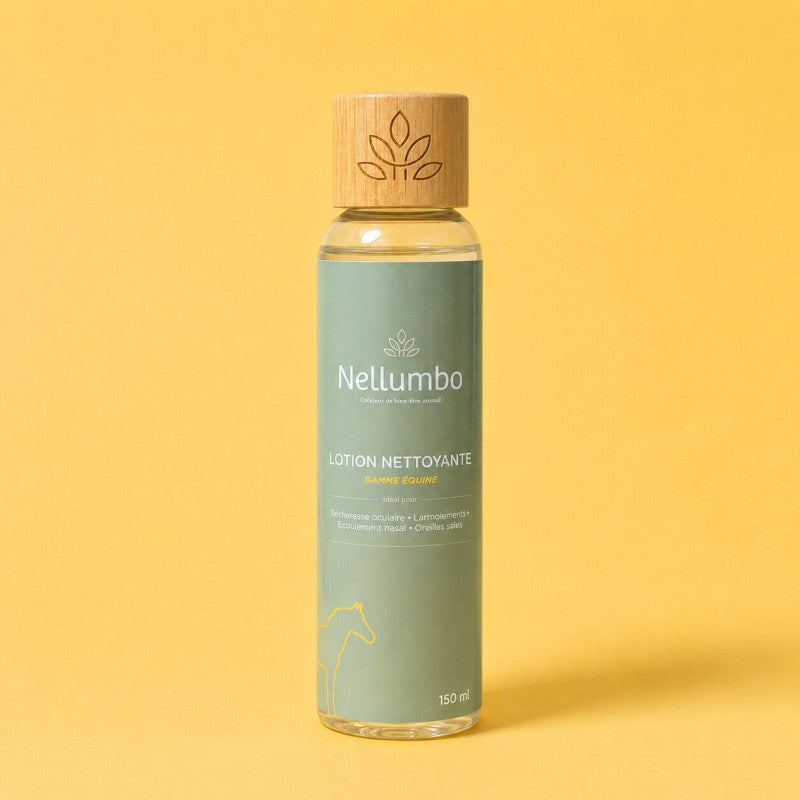 Lotion nettoyante pour chevaux, Nellumbo